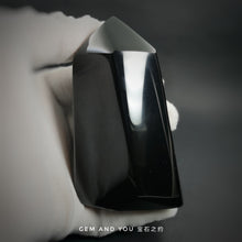 Load image into Gallery viewer, Black Obsidian (Rainbow) polished point polished tower 96mm*55mm*36mm