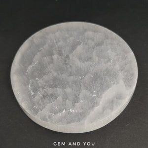 Selenite Plate round (80mm-82mm)*13mm