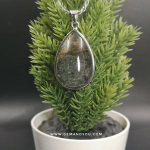 Green phantom quartz pendant 33mm*20mm*12mm