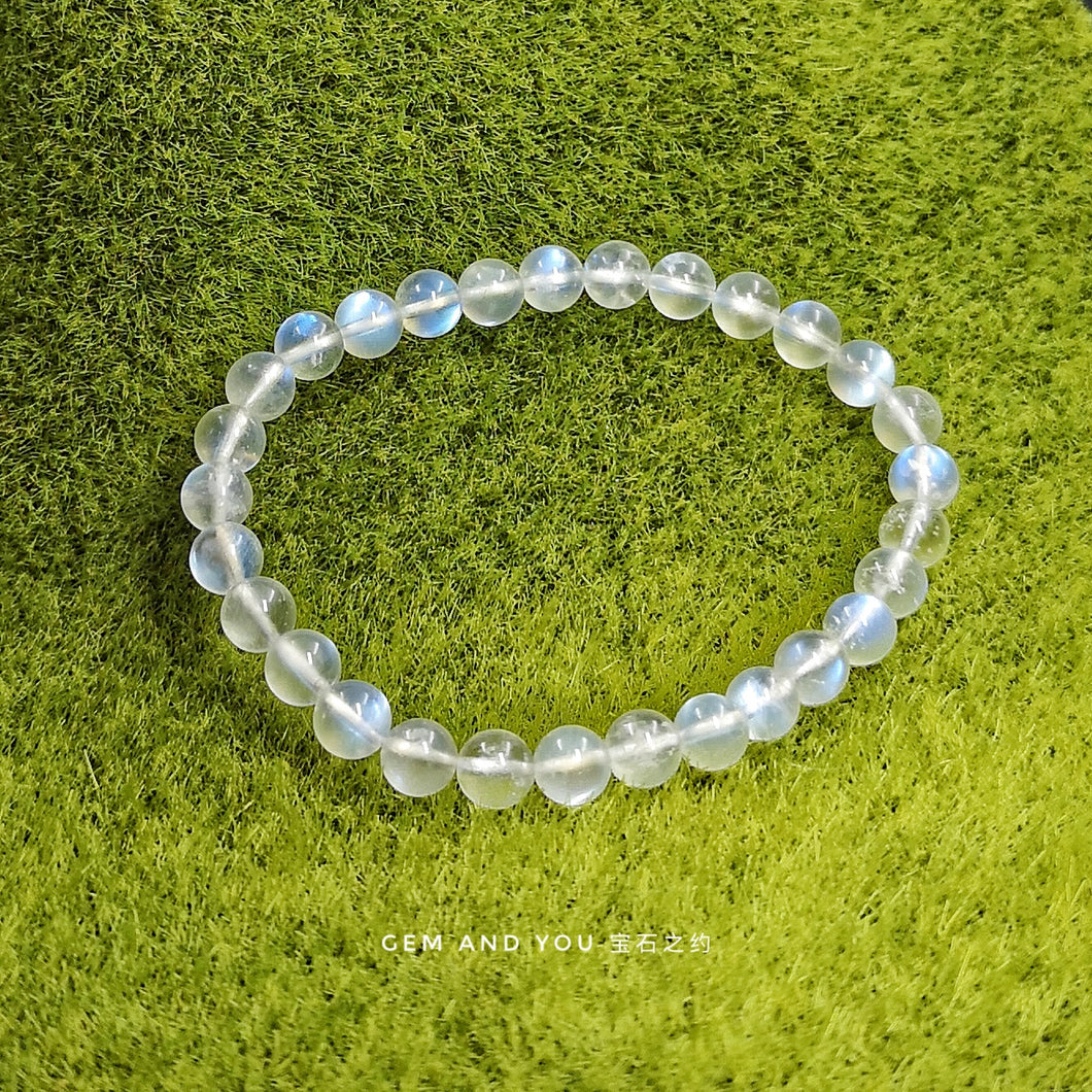 Rainbow moonstone bracelet 6.5mm