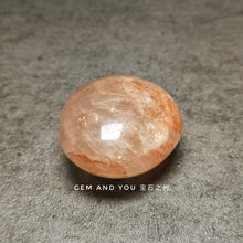 Load image into Gallery viewer, Red Hematoid Polished Palm Stone 53mm*47mm*31mm红胶花水晶