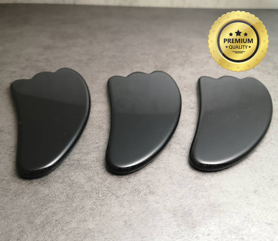 Black Obsidian Gua Sha, Green Adventurine Gua Sha, Rose Quartz  Gua sha, Massage Tool (Gua Sha) 97mm*51mm*6mm