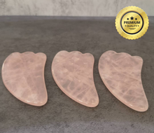 Load image into Gallery viewer, Black Obsidian Gua Sha, Green Adventurine Gua Sha, Rose Quartz  Gua sha, Massage Tool (Gua Sha) 97mm*51mm*6mm