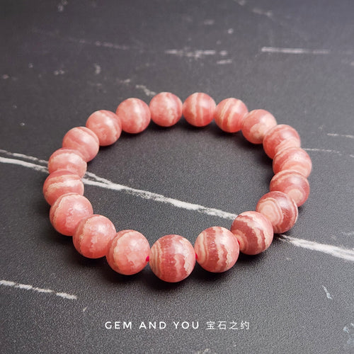 Rhodochrosite Bracelet 11mm