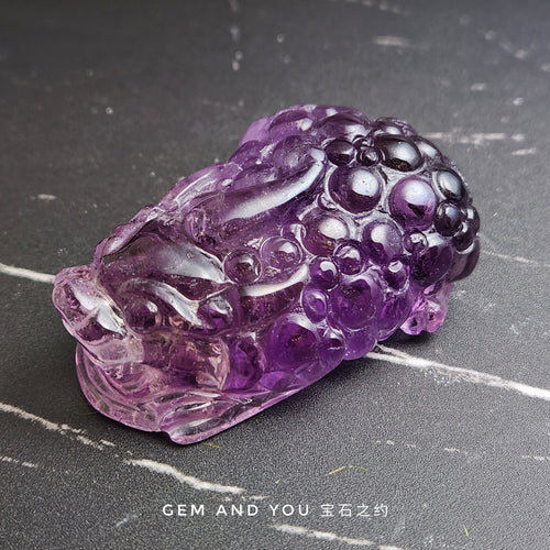 Amethyst Carving Pi Xiu (Pi Yao) 75mm*50mm*30mm