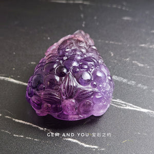 Amethyst Carving Pi Xiu (Pi Yao) 75mm*50mm*30mm