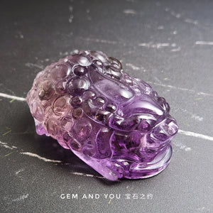 Amethyst Carving Pi Xiu (Pi Yao)