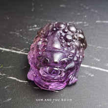 Load image into Gallery viewer, Amethyst Carving Pi Xiu (Pi Yao)