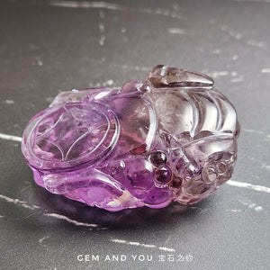 Amethyst Carving Pi Xiu (Pi Yao)