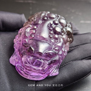 Amethyst Carving Pi Xiu (Pi Yao)