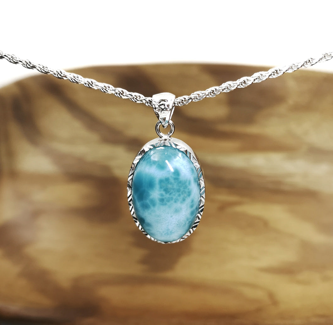 海纹石（拉利玛)(Larimar)吊坠