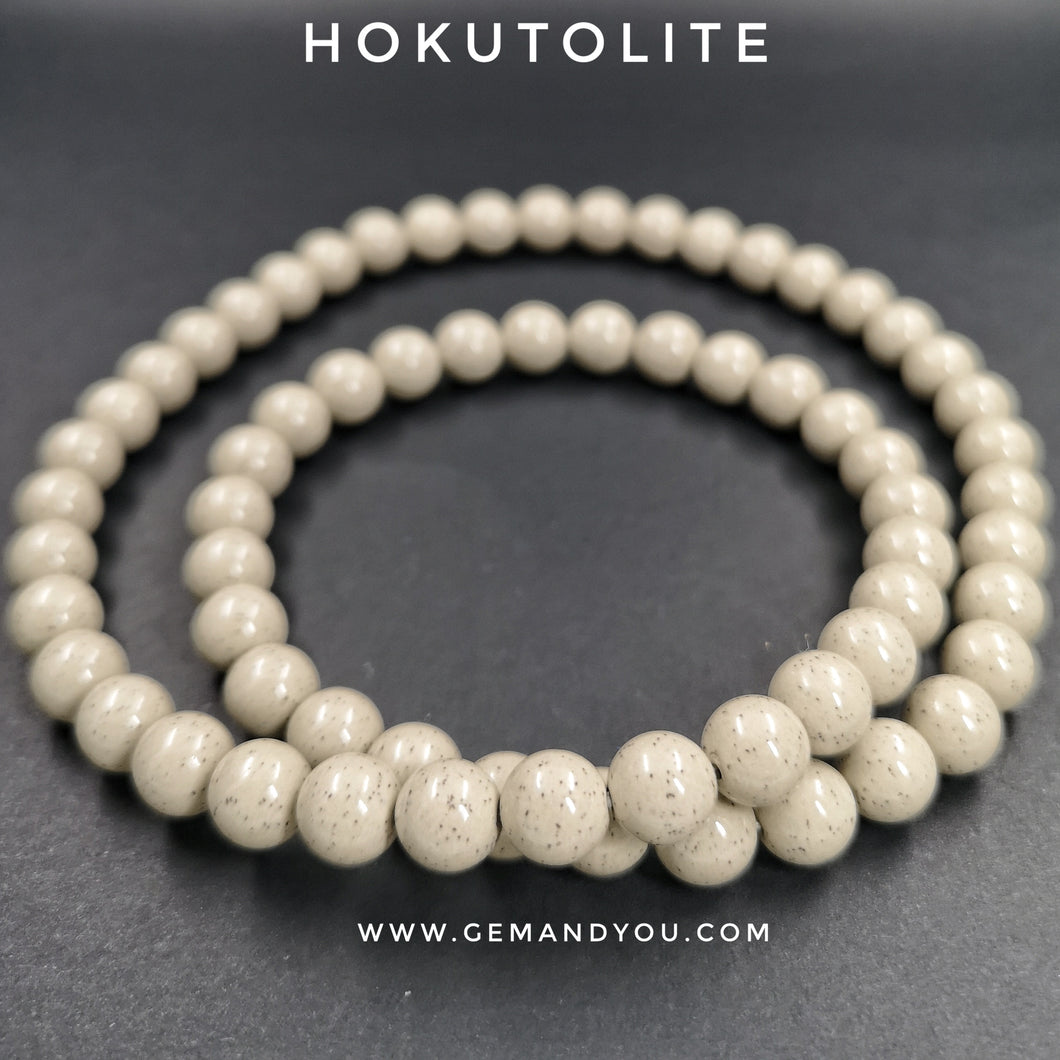 Hokutolite 北投石 项链8mm