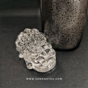 白水晶优质雕刻-貔貅62mm*40mm*33mm