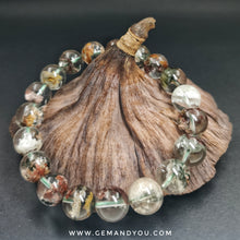 将图片加载到图库查看器中，多色幻影石英手链11毫米彩幽灵