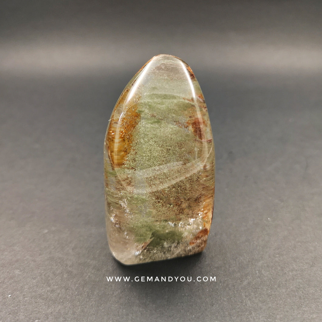 绿幽灵水晶 抛光石 62mm*30mm*25mm