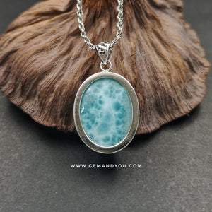 Larimar/海纹石/拉利玛/吊坠26mm*21mm*10mm