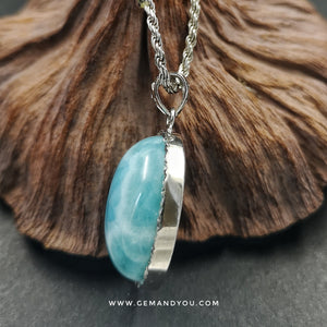 Larimar/海纹石/拉利玛/吊坠26mm*21mm*10mm