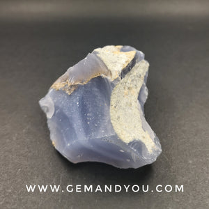 蓝色花纹玛瑙 原石 原矿 81mm*53mm*37mm