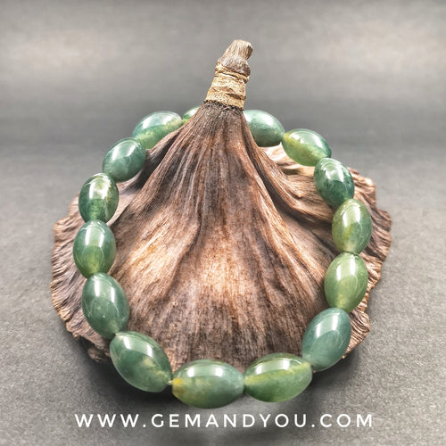 Moss Agate Bracelet 9mm