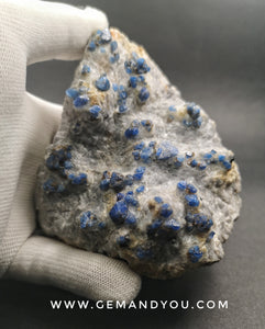 Blue Spinel Crystal On Matrix 107mm*90mm*51mm  459gram