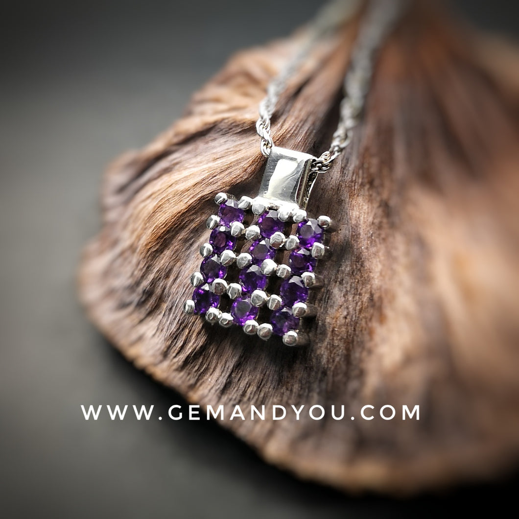 Amethyst Pendant 23mm*16mm*4mm