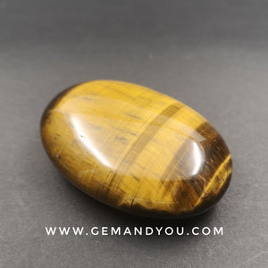 Yellow tiger eye stone oval shape 60mm*40mm*19mm