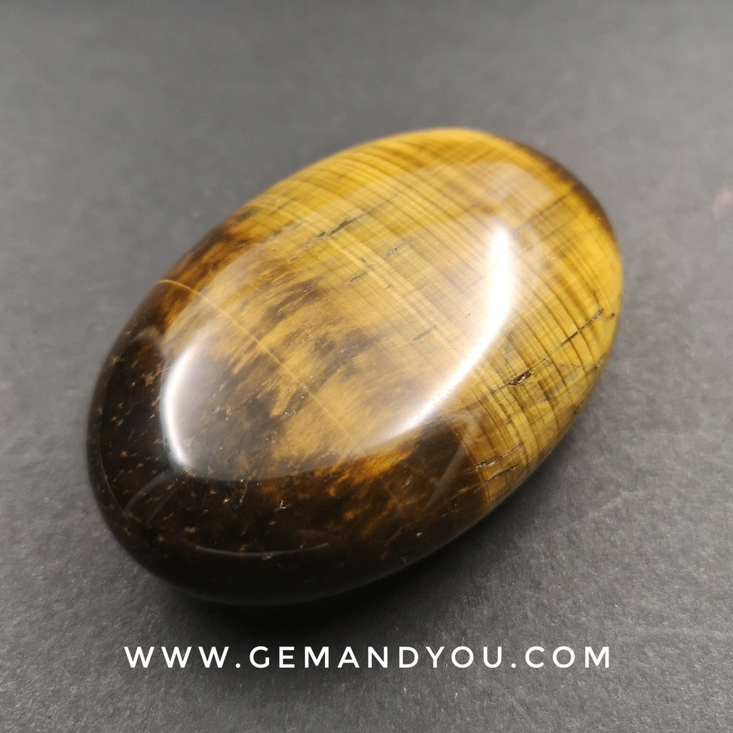 Yellow tiger eye stone oval shape 60mm*40mm*19mm