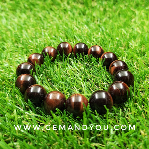 Red Tiger Eye Bracelet 13mm