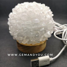 Load image into Gallery viewer, Clear Quartz LED lamp 110mm*110mm