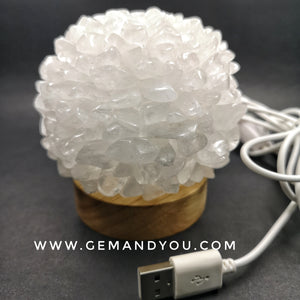 Clear Quartz LED lamp 110mm*110mm