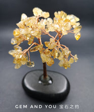 Load image into Gallery viewer, Citrine Tree (Lava Stone Base) H: 100mm W: 75mm D: 50mm