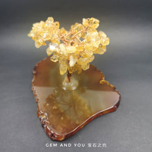 Load image into Gallery viewer, Citrine Tree (Agate Base) 143mm*84mm*80mm