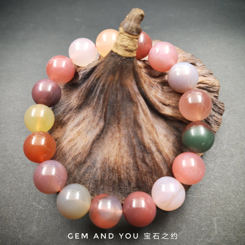 Yanyuan Agate Candy Colour Bracelet 12mm