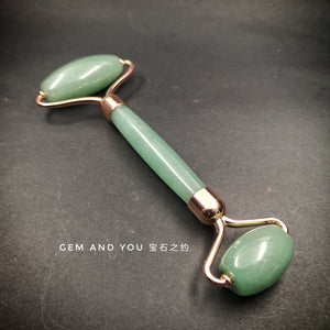 Green adventurine massage wand/massage roller