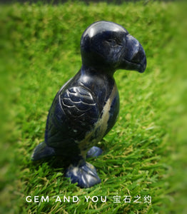 Sodalite Lucky Bird Carving 75mm*35mm*30mm