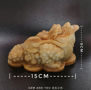 Powerful Energy SamRoiYod Carving- three-legged toad-龙宫舍利 三脚蟾蜍雕刻