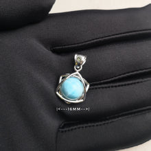 Load image into Gallery viewer, Larimar Pendant (star of david) 16mm*10mm