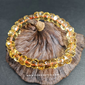 Citrine Faceted Bracelet 10mm AAA