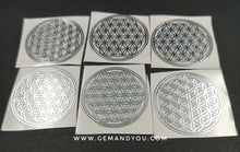 Load image into Gallery viewer, Flower Of Life Copper Metallic Stickers 6ps/Set 35mm