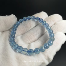 Load image into Gallery viewer, Aquamarine Bracelet 7mm