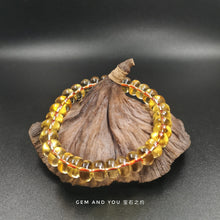 Load image into Gallery viewer, Citrine Abacus Bracelet 9mm 天然黄水晶算盘子手链