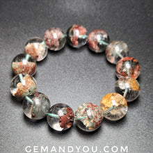 Load image into Gallery viewer, Multi Colour Phantom Quartz Bracelet 18-19mm 彩幽灵水晶手链18-19mm