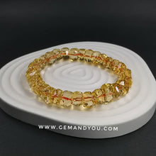 Load image into Gallery viewer, Citrine Faceted Bracelet 10mm AAA