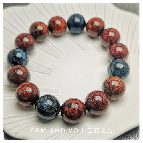 Pietersite bracelet 14mm 彼得石手链14mm