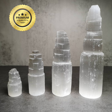 Load image into Gallery viewer, Selenite Tower 6cm 10cm 15cm 20cm