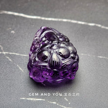 Load image into Gallery viewer, Amethyst Carving Pi Xiu (Pi Yao) 51mm*36mm*27mm