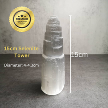 Load image into Gallery viewer, Selenite Tower 6cm 10cm 15cm 20cm