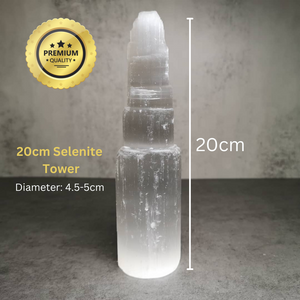 Selenite Tower 6cm 10cm 15cm 20cm