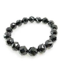 Load image into Gallery viewer, Black Spinel Bracelet(Faceted)10mm
