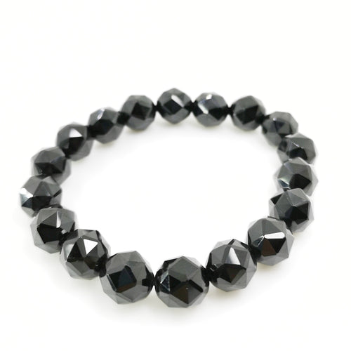 Black Spinel Bracelet(Faceted)10mm